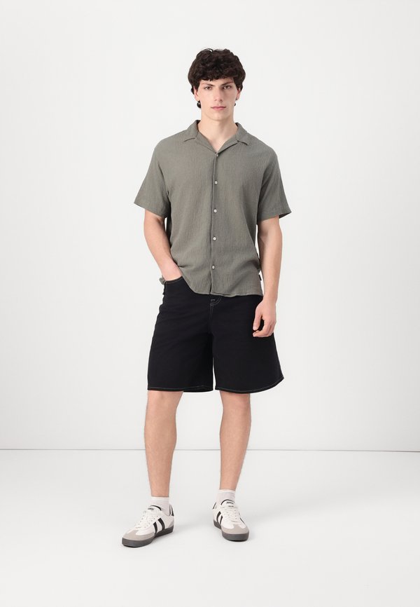 JORLUKE CRINKLE RESORT SHIRT - Shirt - mulled basil4