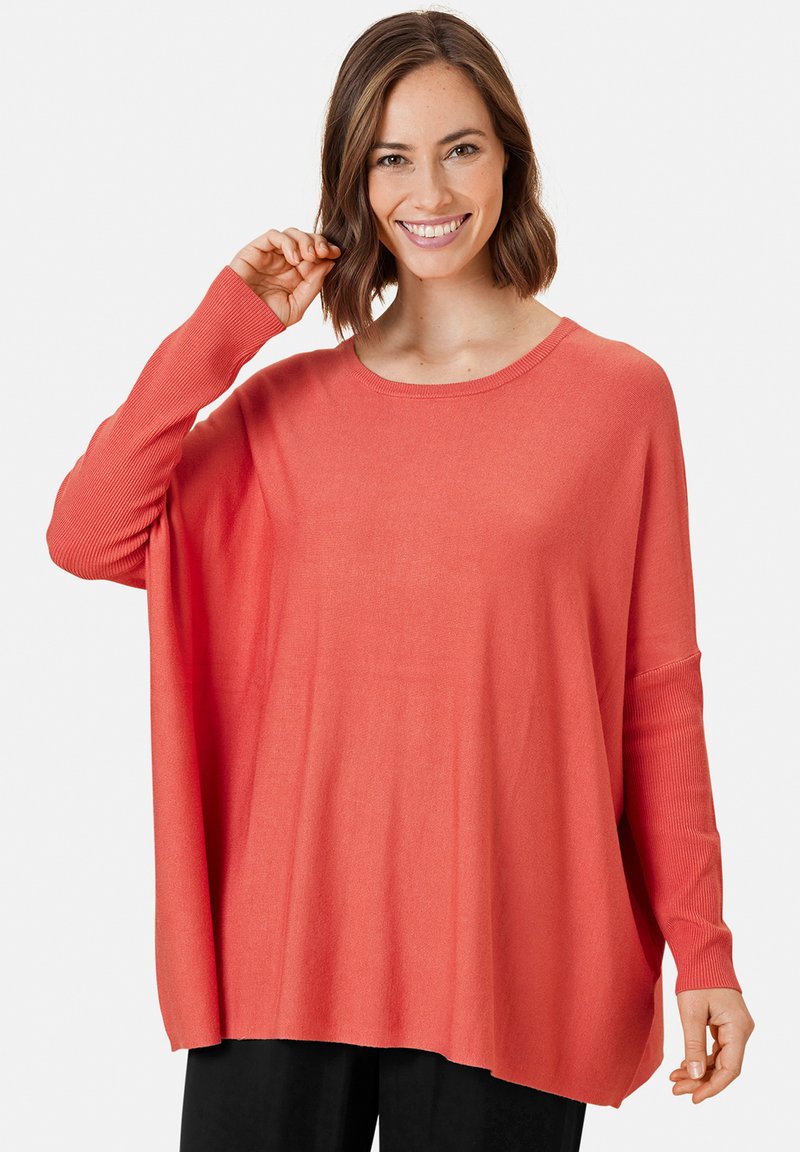 Damen Strickjacken | Masai FANASI Strickpullover spiced coral/orange-meliert - QQ68699 Damen Strickjacken | Masai FANASI Strickpullover spiced coral/orange-meliert - QQ68699