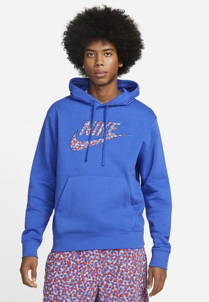 M NK CLUB+ PO HOODIE DOT LOGO - Felpa con cappuccio - game royal game royal