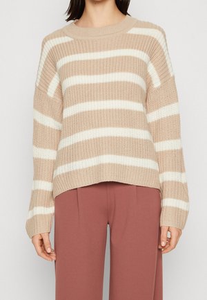 Strickpullover - taupe