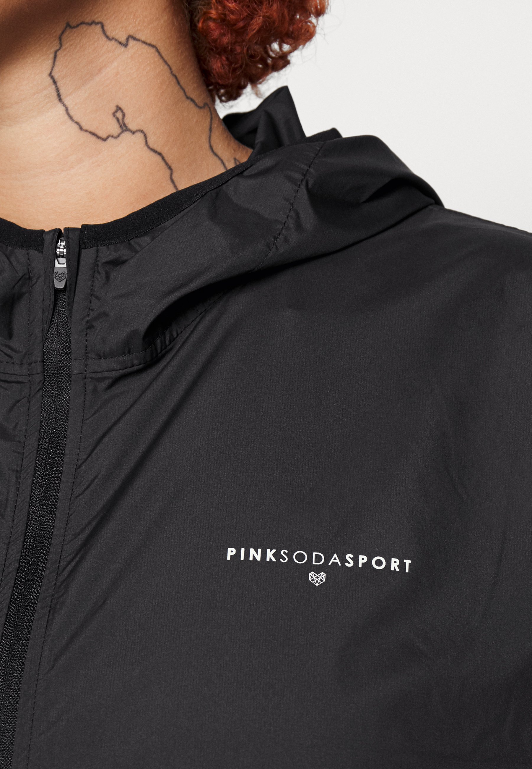 pink soda black jacket