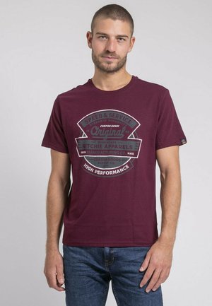 COL ROND JIROBIN - T-shirt imprimé - violet