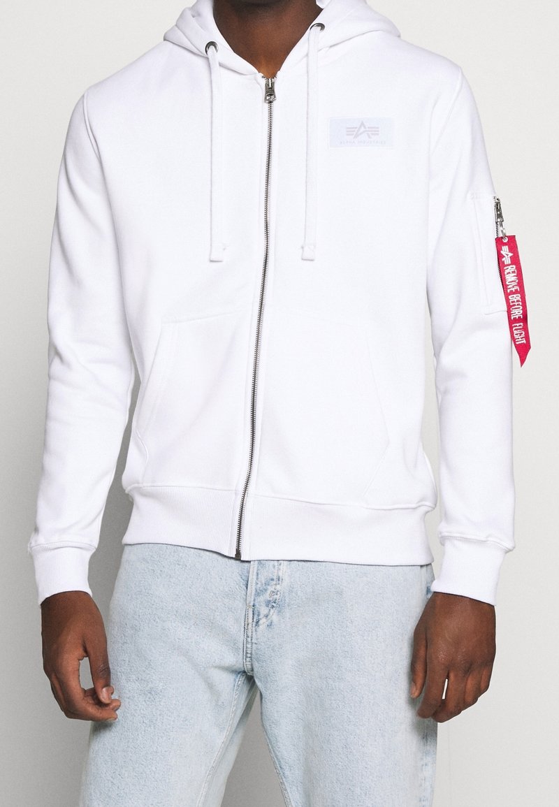 Alpha Industries Felpa con zip - white