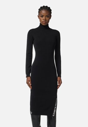 CON BANDE LUCIDE - Shift dress - nero