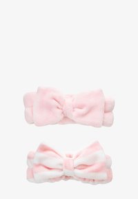 BRUSHWORKS MAKEUP HEADBANDS - 2 PACK - Hiusasuste - pink & white