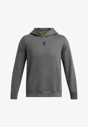 Hallux hall ja pehmeast kangast, millel on esikott. Omab reguleeritavat kapuutsi ja musta logo rinnal. Ribitud mansetid ja ääred.