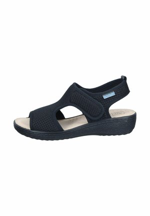 Sandaler m/ kilehæl - schwarz