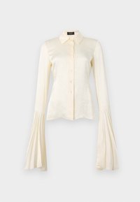 SHIRT WITH PLEATED BELL SLEEVES - Pogājama blūze - ivory