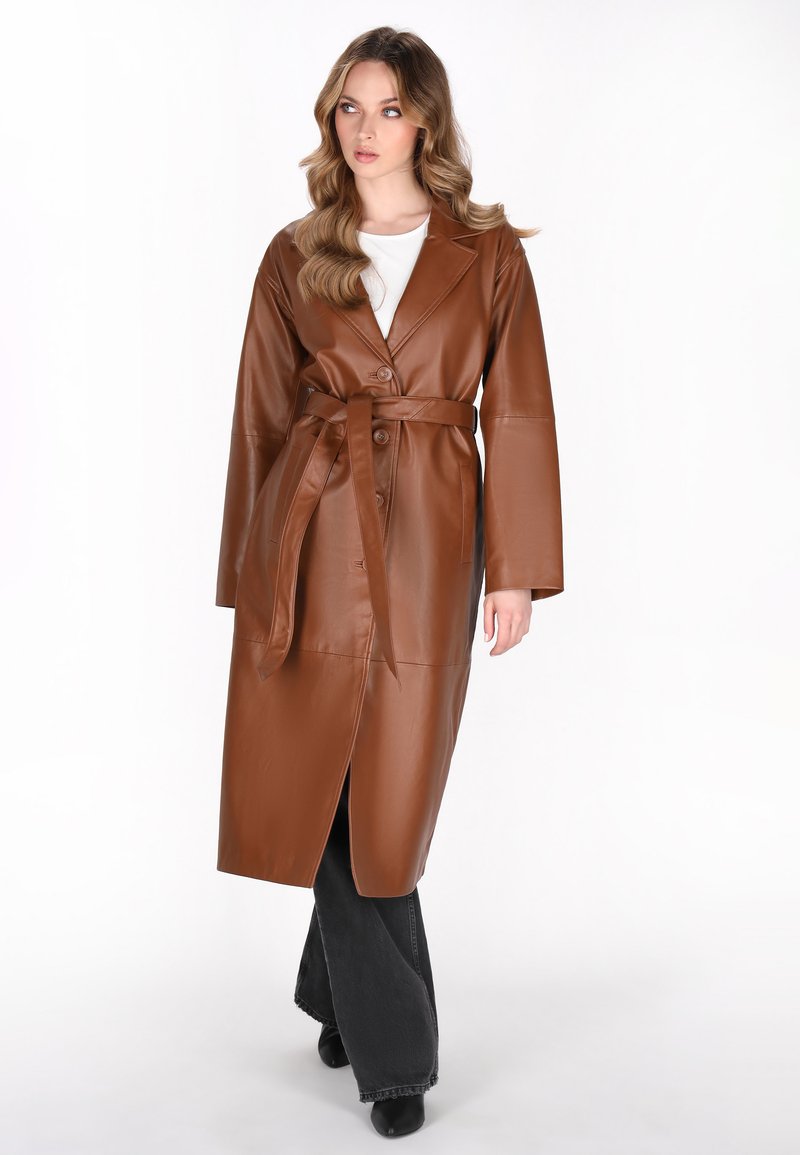 DreiMaster Trench - ash brown