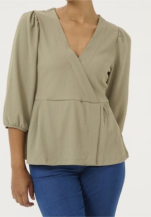 Bluse - khaki
