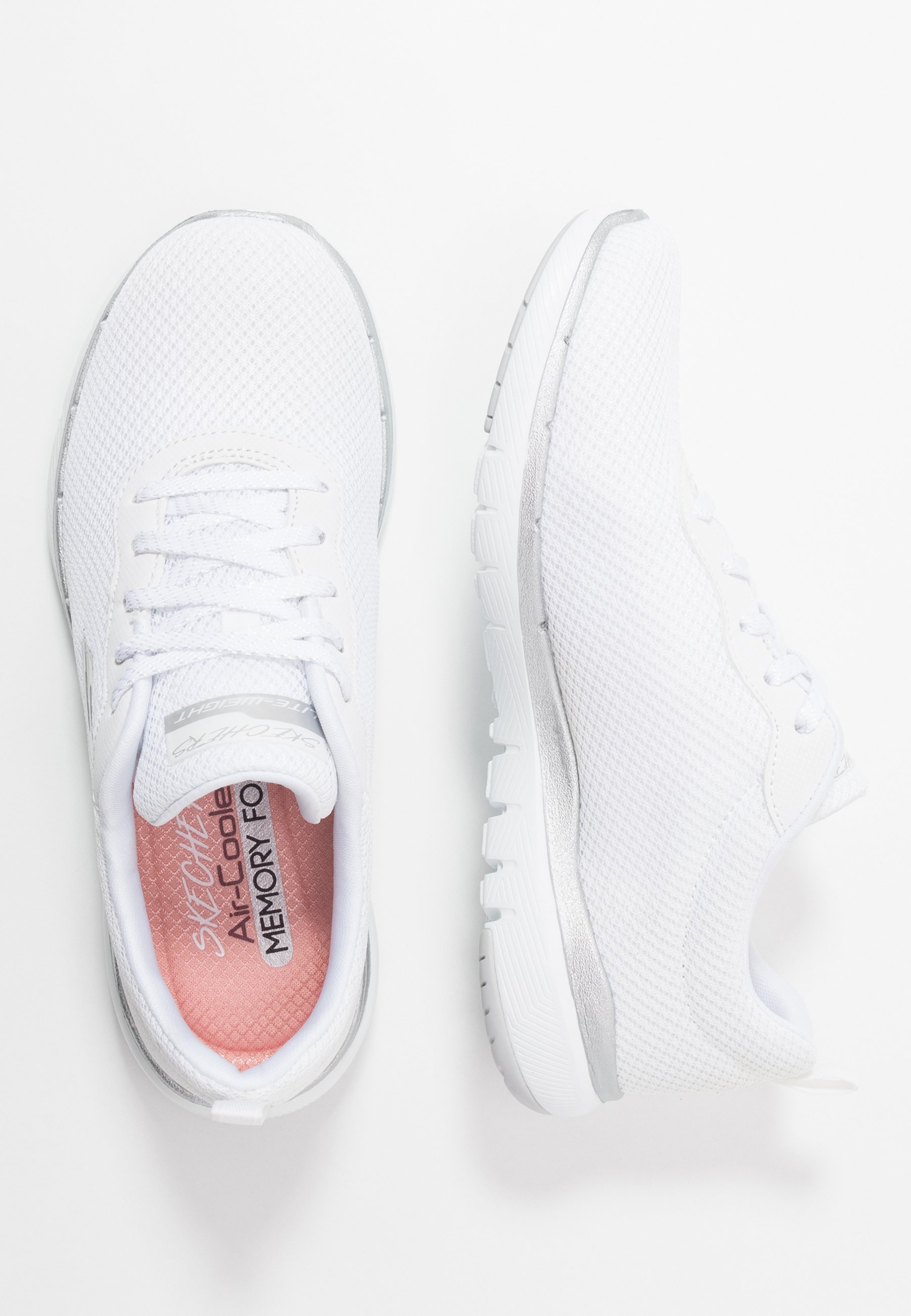 Skechers Sport FLEX APPEAL 3.0 - Sportbačiai - white/silver/balta -  Zalando.lt