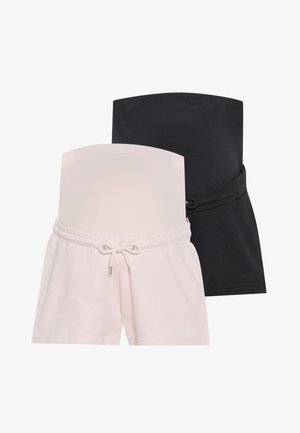 2 PACK - Pantaloni de trening - black/light pink