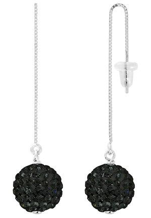 NADIA EARRINGS FINE SILVER 925/1000 - Boucles d'oreilles - noir