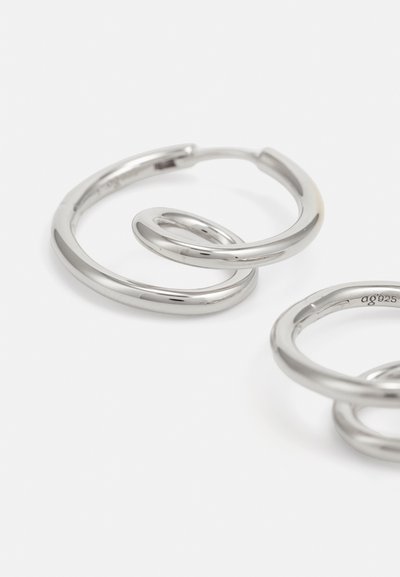 Avgvst CORD HOOPS - Boucles d'oreilles - silver-coloured