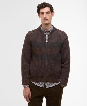 PAUL SMITH LOVES BARBOUR KNITTED BOMBER JACKET - Gilet - rustic