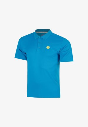 BIDI BADU, POLO POLO M - Poloshirt - safety yellow logo white