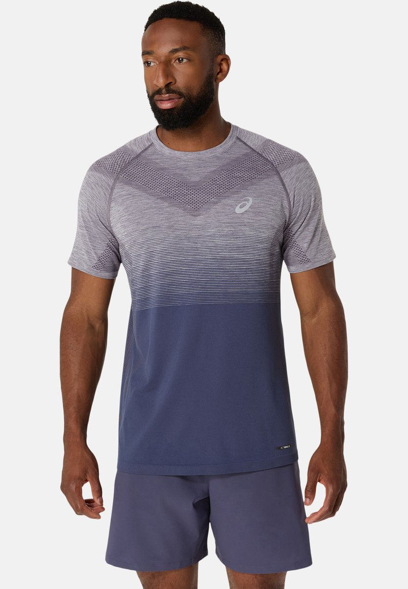 ASICS SEAMLESS SS - Sports T-shirts - lavender grey indigo fog