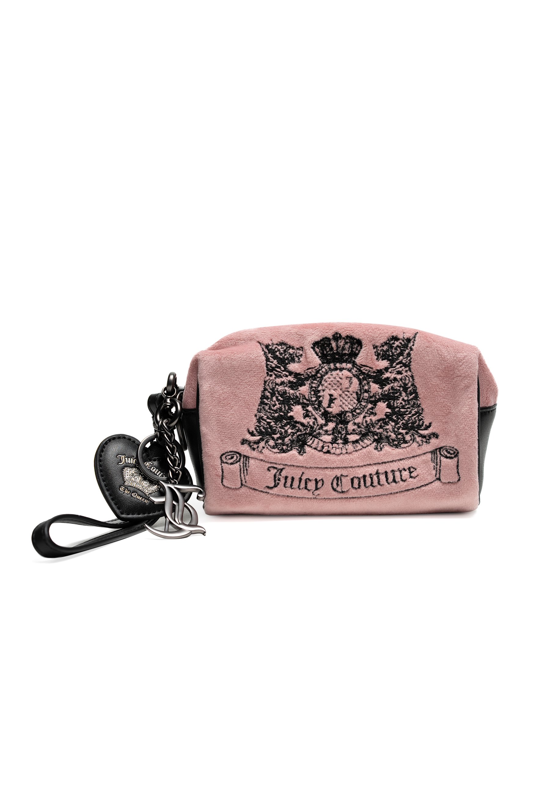 Juicy Couture ショルダーバッグ ブラック/ピンク Juicy Couture Black With Multicolor Pink Rhinestone Logo