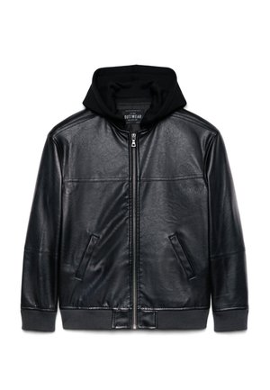 Calliope CAPOSPALLA TINTA UNITA - Veste en similicuir - nero ultrablack