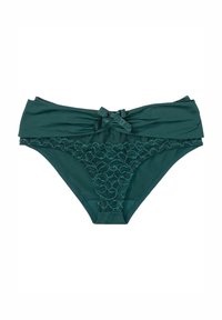 bonprix MODISCHE DRAPIERUNG - Bikini pezzo sotto - green