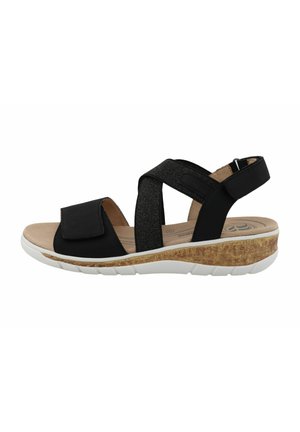 Wedge sandals - schwarz