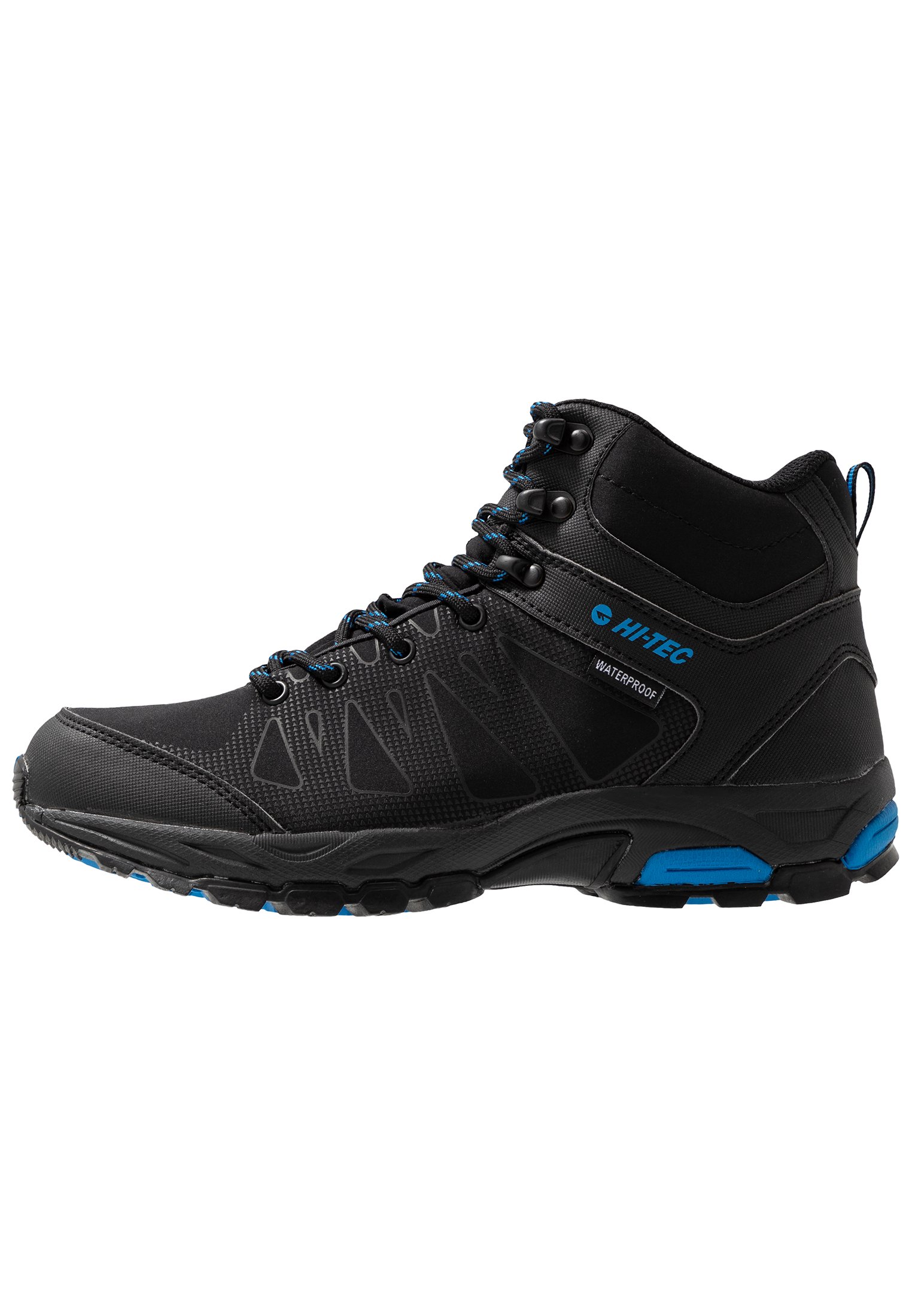 Hi-Tec RAVEN MID WP - Hikingschuh - black/blue/schwarz