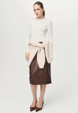 Bluză cu mânecă lungă - off white