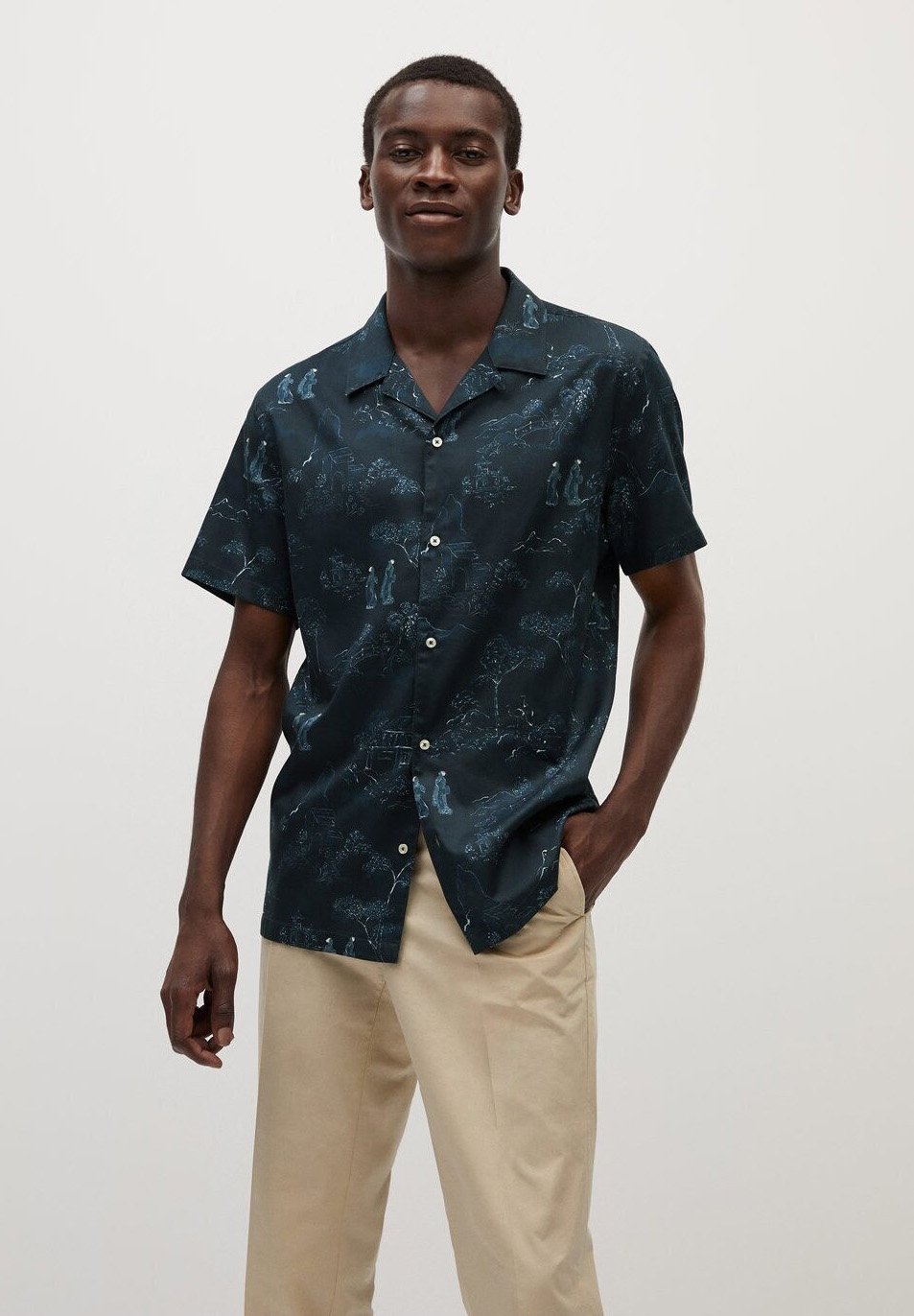 Mango TRONC Skjorte petrolblau Zalando.no Mango TRONC Skjorte petrolblau Zalando.no