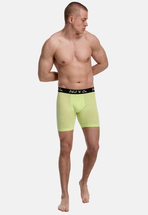 Phil & Co. Berlin, LONG BOXER BRIEFS - Kurze Boxershorts - black shadow lime