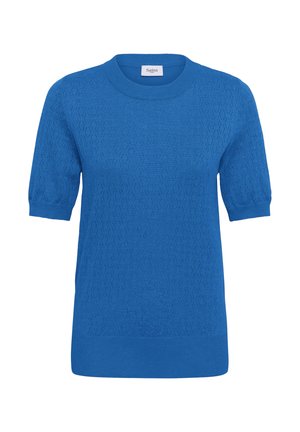 Saint Tropez, MILASZ POINTELLE SS PULLOVER - Print T-shirt - campanula melange