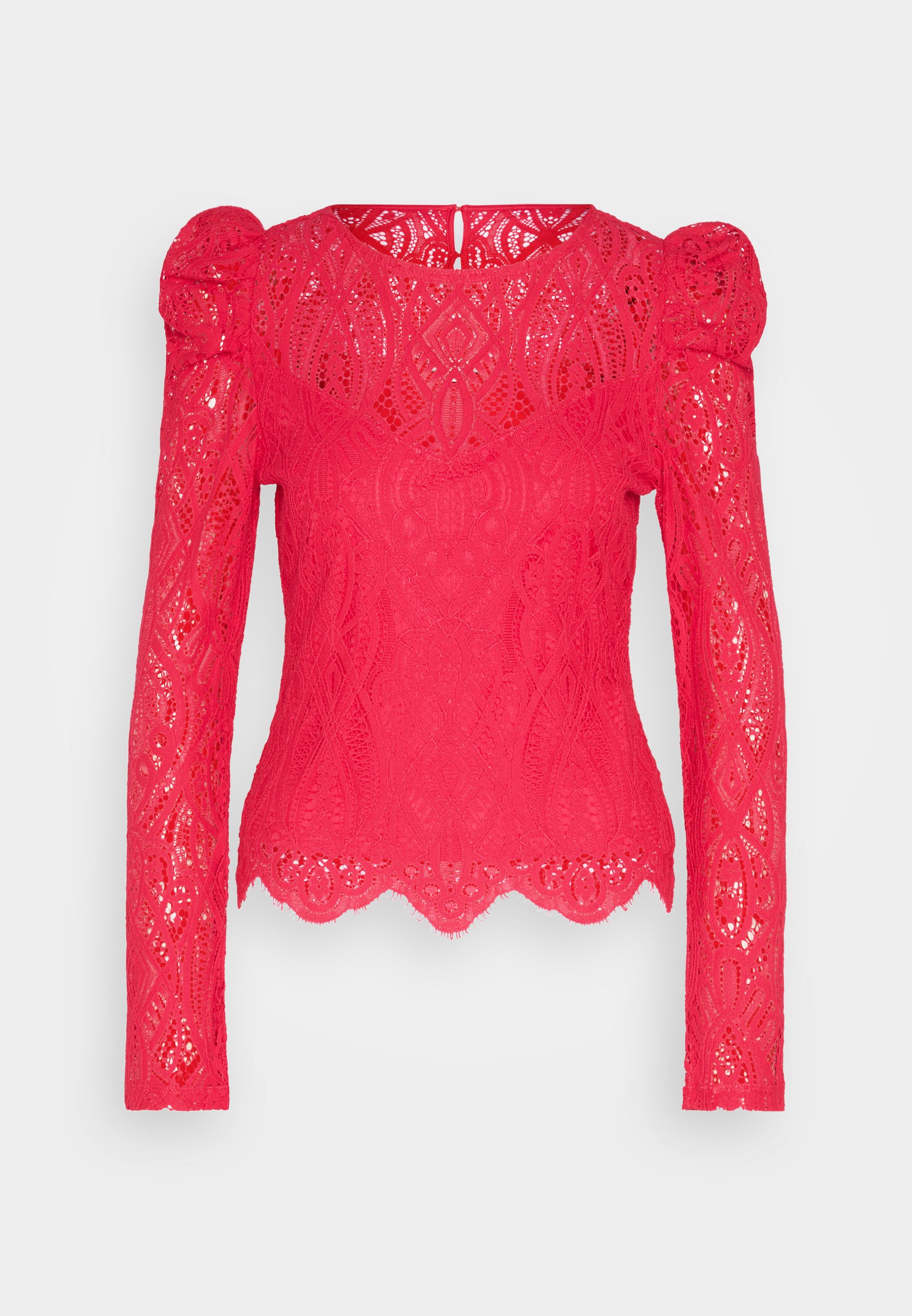 8817 Mädchen Langarmshirt Fuchsia - Lässiger Overall Mit Elastischem Bund