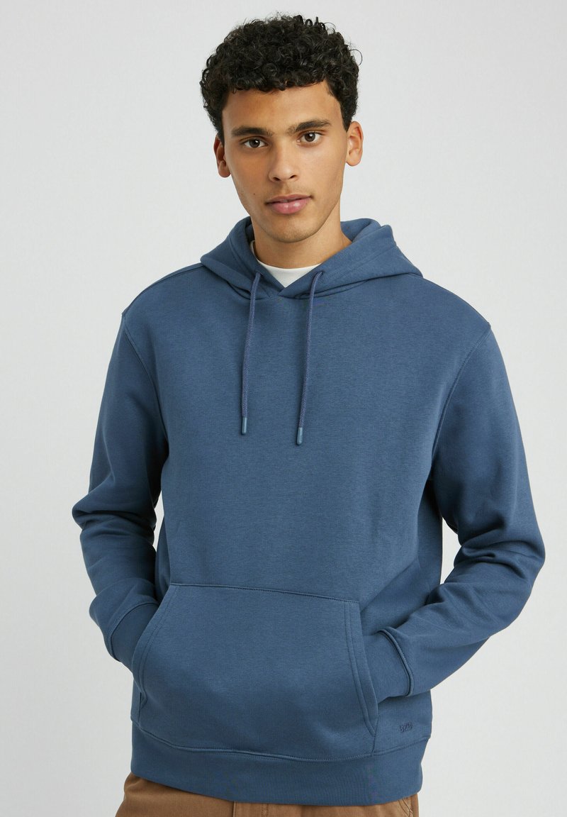 BZB UNI LOURD - Sweat à capuche - bleu marine