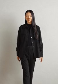 Marc O'Polo MEDIUM WAIST SLIM LEG ANKLE LENGTH LOOK - Hlače - black