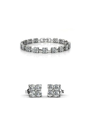SET - Orecchini - argenté   cristal