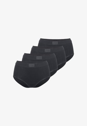 Sorte bomuldsunderbukser i en pakke med fire. Har en blød talje og en glat tekstur. Klassisk brief-design med minimal detaljering.
