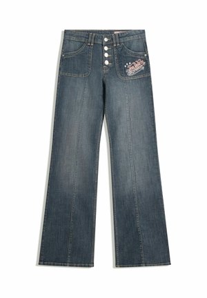 VON DUTCH EMBROIDERED - Loose Jeans - light blue denim