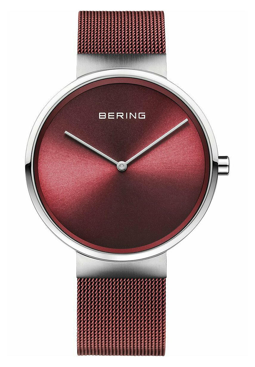 Bering Herrenuhr Bering Uhren Rot Bering UNISEX Uhr Rot/silber
