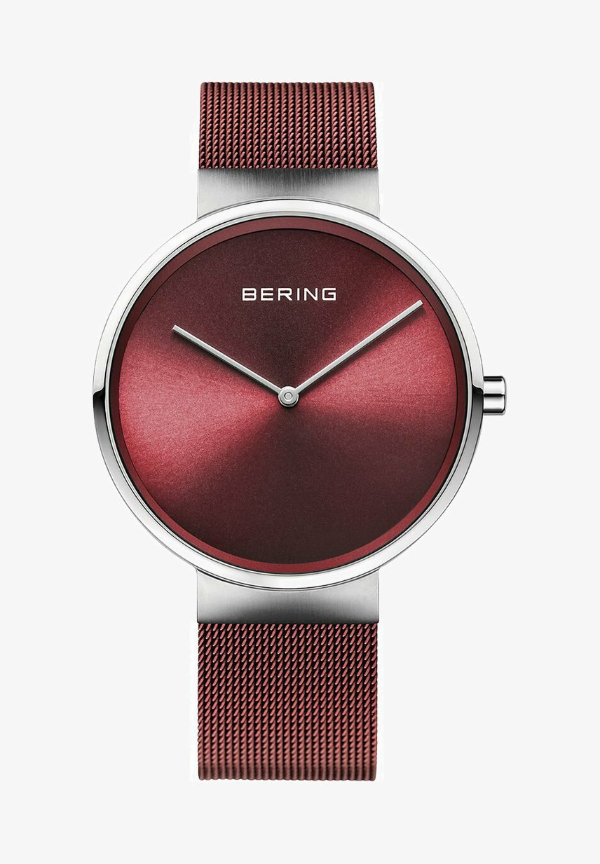 Bering Herrenuhr Bering Uhren Rot Bering UNISEX Uhr Rot/silber