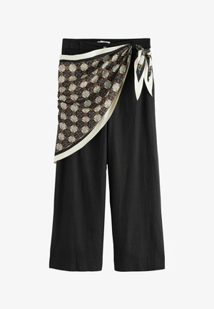 Next, Trousers - black with scarf