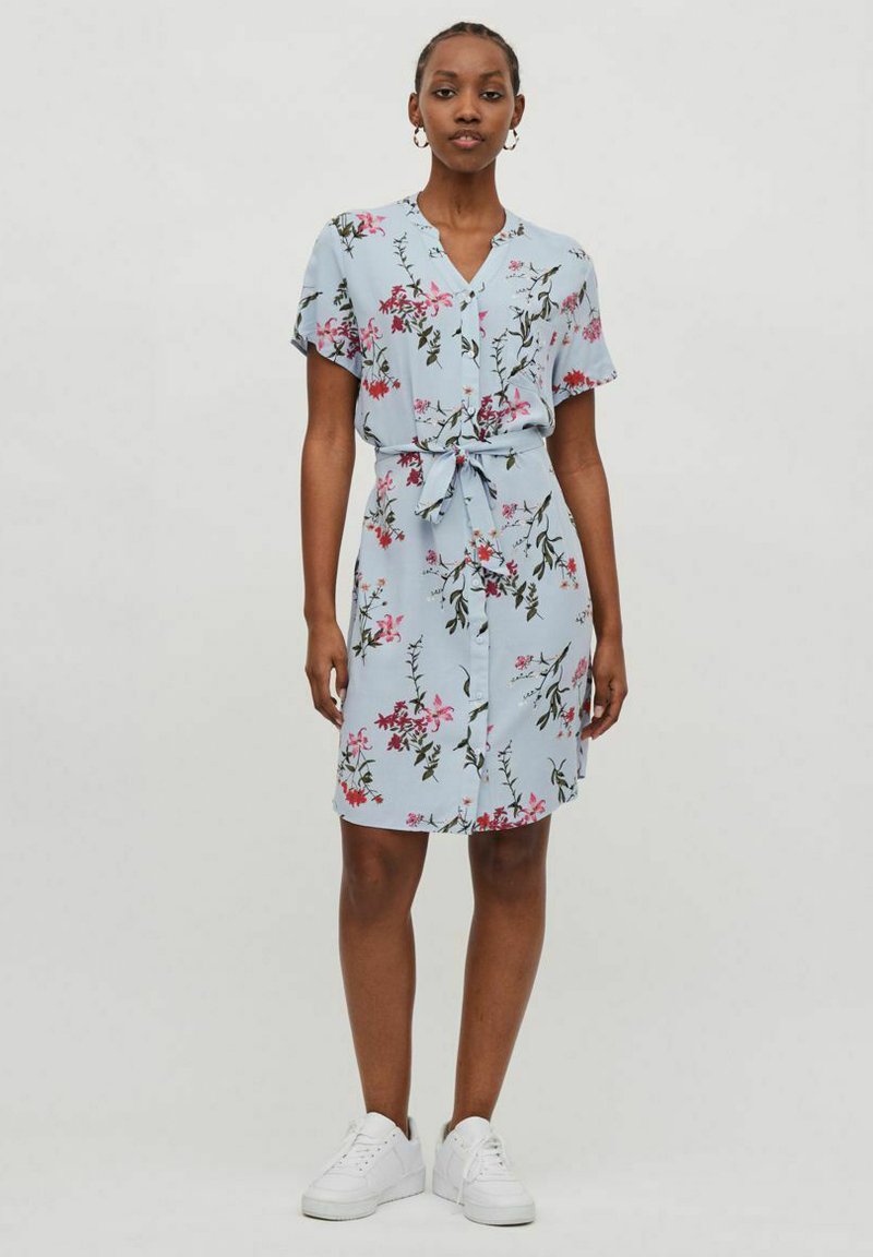 Damen Freizeitkleider | Vila KURZÄRMELIGES Blusenkleid kentucky blue/blau-meliert - ZA94621 Damen Freizeitkleider | Vila KURZÄRMELIGES Blusenkleid kentucky blue/blau-meliert - ZA94621
