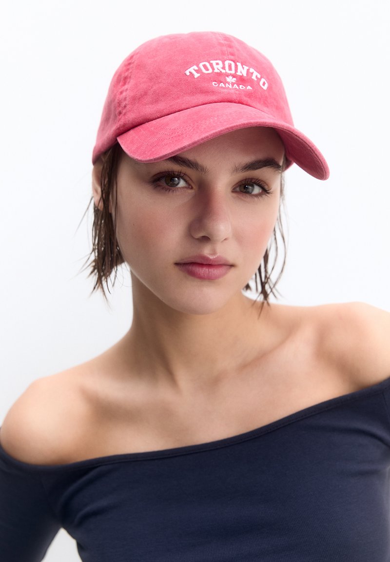 PULL&BEAR TORONTO WASHED Pet red/rood Zalando.be