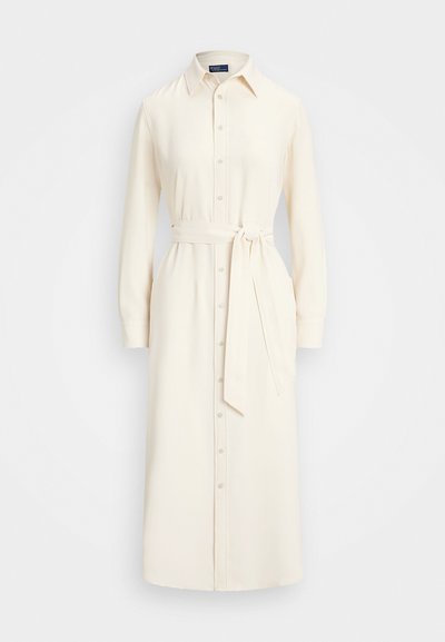 Polo Ralph Lauren SATIN SHIRTDRESS - Vestido camiseiro - mascarpone cream