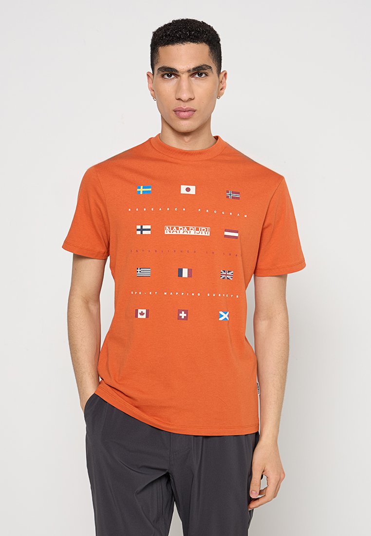 Napapijri T-shirt print oranje