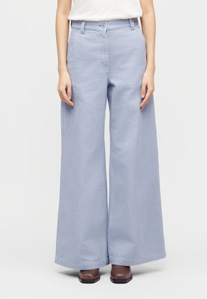 SKIPPER - Wide leg - azzurro