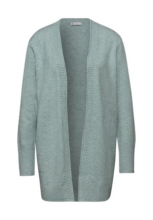 MIT ROLLKANTE - Vest - blau