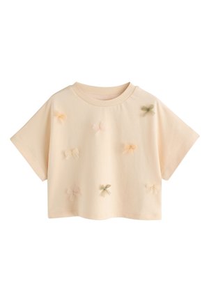 Next REGULAR FIT  - Potiskana majica - ecru