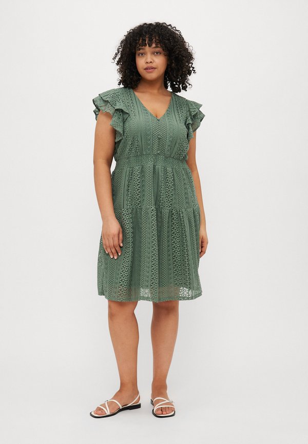 VMHONEY V NECK DRESS  - Day dress - laurel wreath4