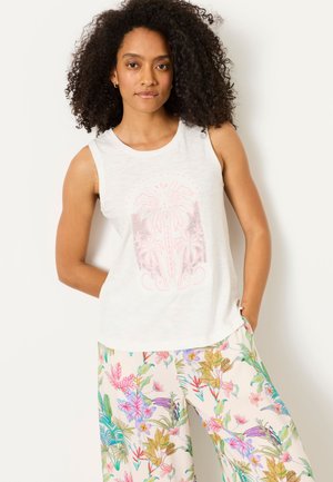 FatFace, REGULAR FIT - PALM TREE GRAPHIC TANK TOP . - Top - white