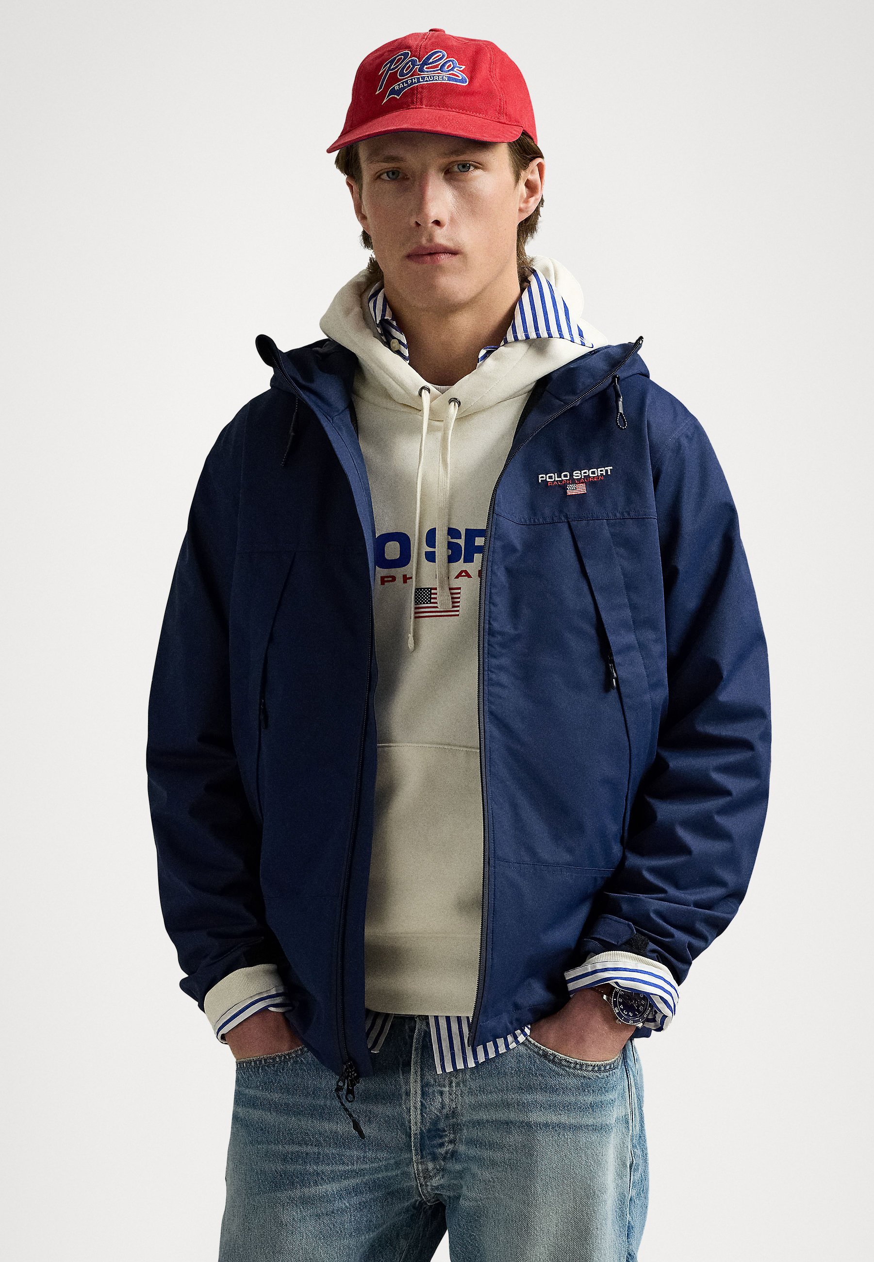 POLO SPORT Ralph Lauren ジャケット M グレー 00s Ralph Lauren Polo