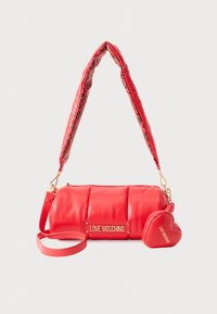 PUFFY LOGO - Geantă de mână - red/black